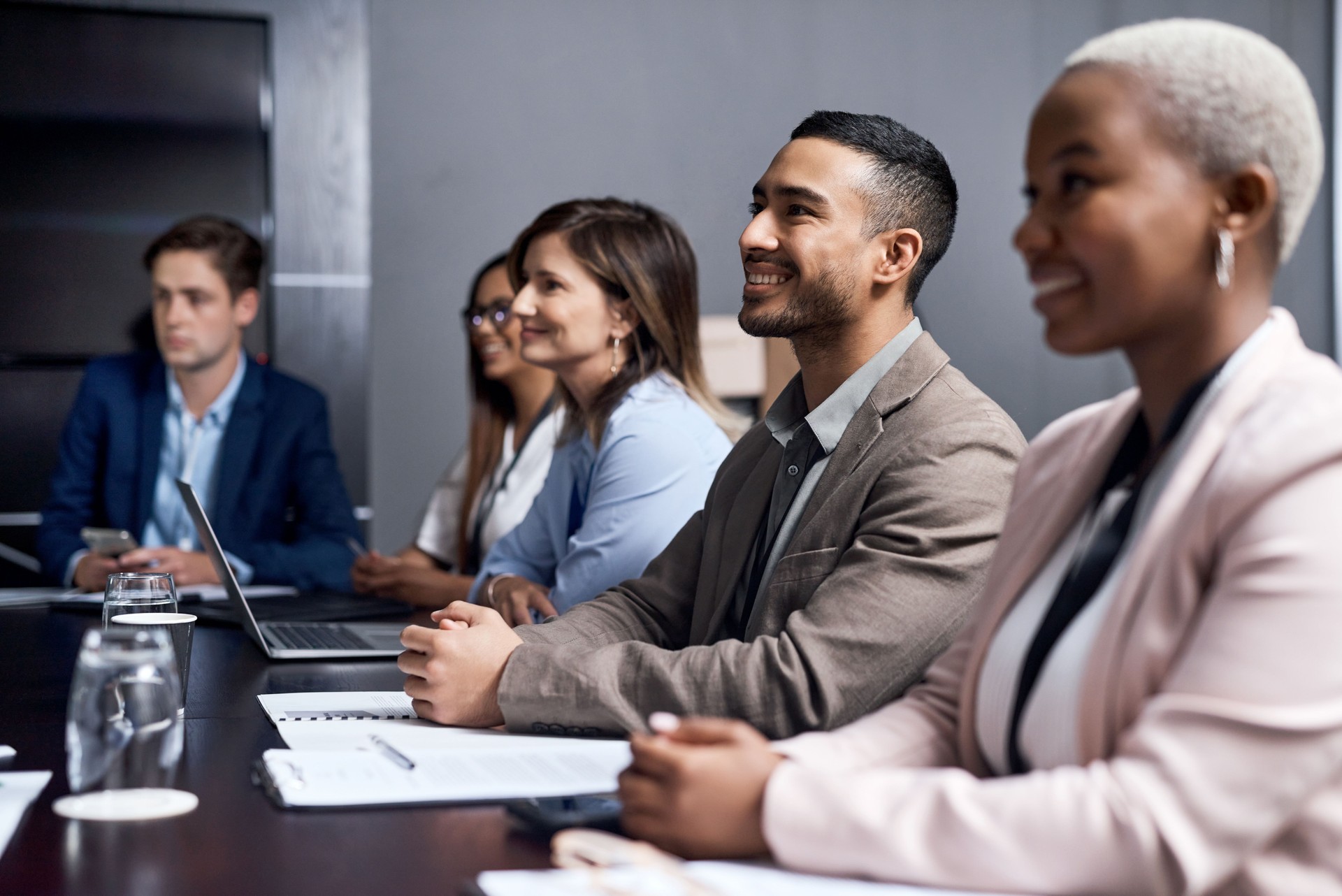 Shot of a group of businesspeople having a meeting in a boardroom